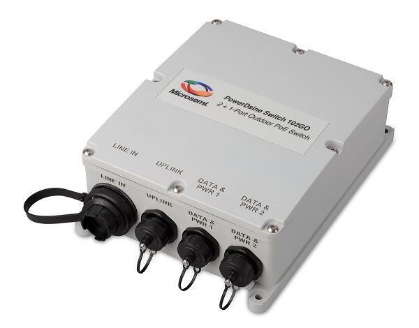 Microsemi introduces 4+1 outdoor PoE switch can handle four powered devices at up to 60W each